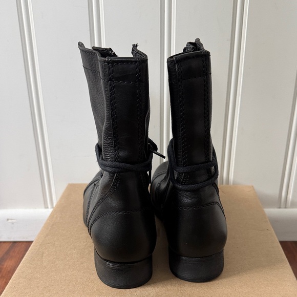 Steve Madden Black Troopa Combat Boots Size 9 - Picture 3 of 7